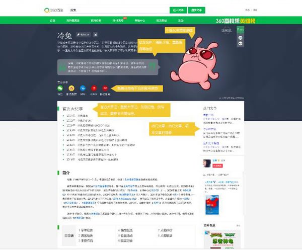 360將上線百科大牌項目,為自媒體人打造特色百科詞條 微新聞 第2張 360將上線百科大牌項目,為自媒體人打造特色百科詞條 微新聞 第2張